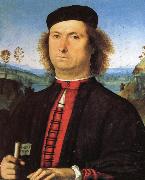 PERUGINO, Pietro Portrait of Francesco delle Opere Sweden oil painting artist